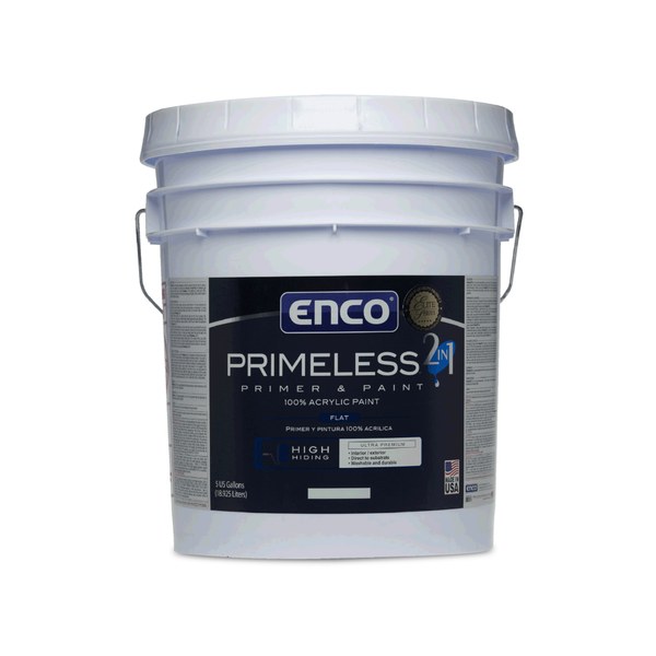 Primeless Flat Ultra White 5 gal